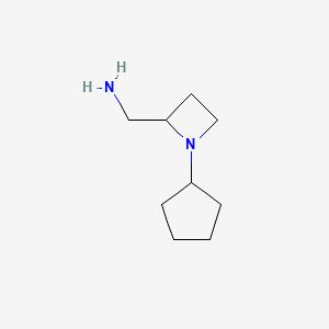 (1-Cyclopentylazetidin-2-yl)methanamine