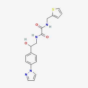 N'-{2-hydroxy-2-[4-(1H-pyrazol-1-yl)phenyl]ethyl}-N-[(thiophen-2-yl)methyl]ethanediamide