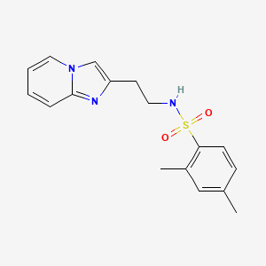 molecular formula C17H19N3O2S B2719314 N-(2-(imidazo[1,2-a]pyridin-2-yl)ethyl)-2,4-dimethylbenzenesulfonamide CAS No. 868978-48-7