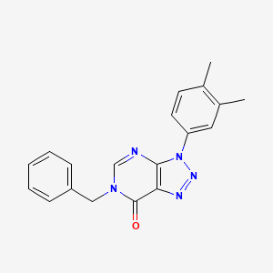 molecular formula C19H17N5O B2719317 6-苄基-3-(3,4-二甲基苯基)三唑并[4,5-d]嘧啶-7-酮 CAS No. 893918-45-1