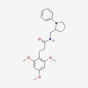 N-((1-phenylpyrrolidin-2-yl)methyl)-3-(2,4,6-trimethoxyphenyl)propanamide