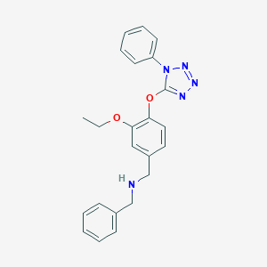 N-benzyl-1-{3-ethoxy-4-[(1-phenyl-1H-tetrazol-5-yl)oxy]phenyl}methanamine