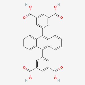 molecular formula C30H18O8 B2719325 5,5'-(Anthracene-9,10-diyl)diisophthalic acid CAS No. 422269-95-2