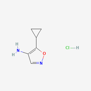 5-Cyclopropyl-1,2-oxazol-4-amine hydrochloride