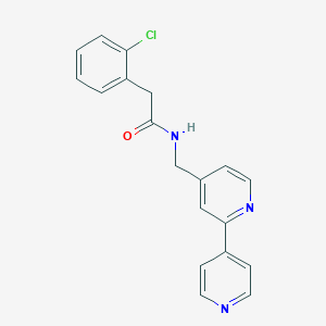 molecular formula C19H16ClN3O B2719335 N-([2,4'-bipyridin]-4-ylmethyl)-2-(2-chlorophenyl)acetamide CAS No. 2034394-45-9