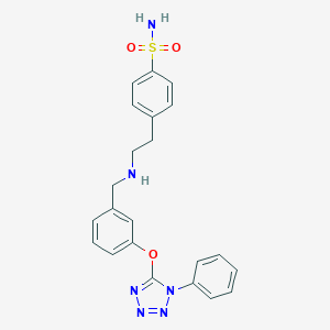 molecular formula C22H22N6O3S B271934 4-[2-({3-[(1-phenyl-1H-tetrazol-5-yl)oxy]benzyl}amino)ethyl]benzenesulfonamide 