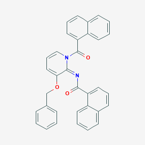 N-[1-(naphthalene-1-carbonyl)-3-phenylmethoxypyridin-2-ylidene]naphthalene-1-carboxamide