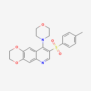 9-Morpholino-8-tosyl-2,3-dihydro-[1,4]dioxino[2,3-g]quinoline