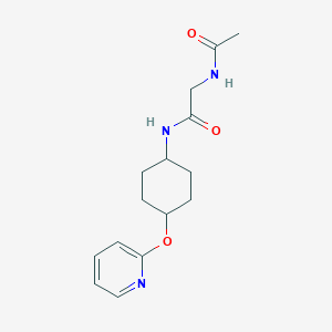 2-acetamido-N-((1r,4r)-4-(pyridin-2-yloxy)cyclohexyl)acetamide