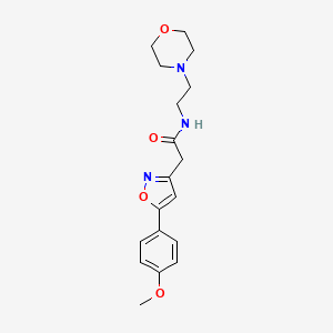 2-(5-(4-methoxyphenyl)isoxazol-3-yl)-N-(2-morpholinoethyl)acetamide