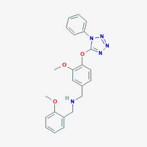 (2-methoxybenzyl){3-methoxy-4-[(1-phenyl-1H-tetrazol-5-yl)oxy]benzyl}amine