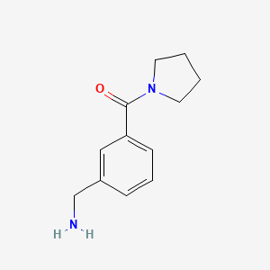 molecular formula C12H16N2O B2719362 [3-(Pyrrolidine-1-carbonyl)phenyl]methanamine CAS No. 855338-07-7