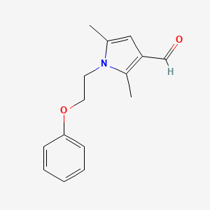 molecular formula C15H17NO2 B2719368 2,5-Dimethyl-1-(2-phenoxyethyl)-1H-pyrrole-3-carbaldehyde CAS No. 878733-44-9