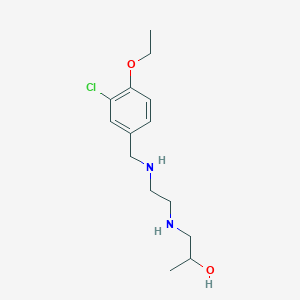 molecular formula C14H23ClN2O2 B271937 1-({2-[(3-Chloro-4-ethoxybenzyl)amino]ethyl}amino)propan-2-ol 