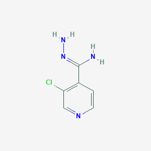 molecular formula C6H7ClN4 B2719381 (Z)-N'-Amino-3-chloropyridine-4-carboximidamide CAS No. 1564031-40-8