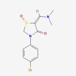 3-(4-Bromophenyl)-5-[(dimethylamino)methylene]-4-oxo-1,3-thiazolan-1-ium-1-olate