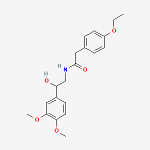 molecular formula C20H25NO5 B2719387 N-(2-(3,4-二甲氧基苯基)-2-羟乙基)-2-(4-乙氧基苯基)乙酰胺 CAS No. 1796970-76-7