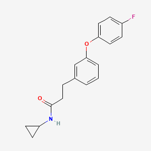 N-cyclopropyl-3-(3-(4-fluorophenoxy)phenyl)propanamide