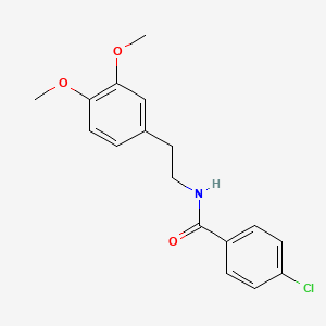 molecular formula C17H18ClNO3 B2719401 4-氯-N-[2-(3,4-二甲氧基苯基)乙基]苯甲酰胺 CAS No. 98841-62-4