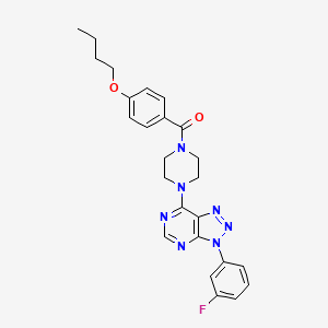 (4-butoxyphenyl)(4-(3-(3-fluorophenyl)-3H-[1,2,3]triazolo[4,5-d]pyrimidin-7-yl)piperazin-1-yl)methanone