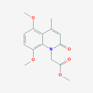 methyl (5,8-dimethoxy-4-methyl-2-oxoquinolin-1(2H)-yl)acetate