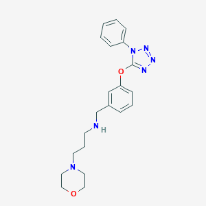 molecular formula C21H26N6O2 B271942 (3-morpholin-4-ylpropyl){3-[(1-phenyl-1H-tetrazol-5-yl)oxy]benzyl}amine 