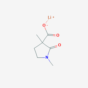 molecular formula C7H10LiNO3 B2719424 Lithium(1+) ion 1,3-dimethyl-2-oxopyrrolidine-3-carboxylate CAS No. 2031259-32-0