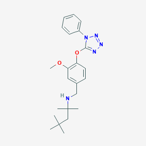 molecular formula C23H31N5O2 B271943 N-{3-methoxy-4-[(1-phenyl-1H-tetrazol-5-yl)oxy]benzyl}-2,4,4-trimethylpentan-2-amine 