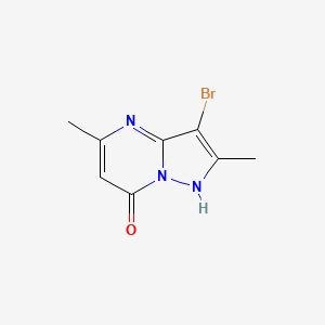 molecular formula C8H8BrN3O B2719435 3-Bromo-2,5-dimethylpyrazolo[1,5-a]pyrimidin-7-ol CAS No. 1310308-72-5