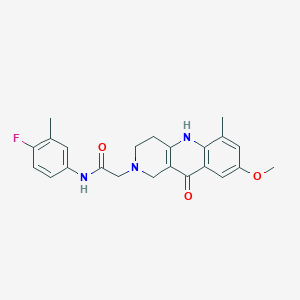 N-(4-fluoro-3-methylphenyl)-2-(8-methoxy-6-methyl-10-oxo-3,4,5,10-tetrahydrobenzo[b][1,6]naphthyridin-2(1H)-yl)acetamide