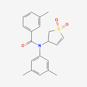 molecular formula C20H21NO3S B2719438 N-(3,5-dimethylphenyl)-N-(1,1-dioxido-2,3-dihydrothien-3-yl)-3-methylbenzamide CAS No. 863445-94-7