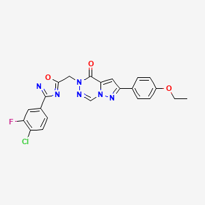 1-(3-ethyl-1-methyl-2,6-dioxo-1,2,3,6-tetrahydropyrimidin-4-yl)-N-(4-ethylphenyl)piperidine-4-carboxamide