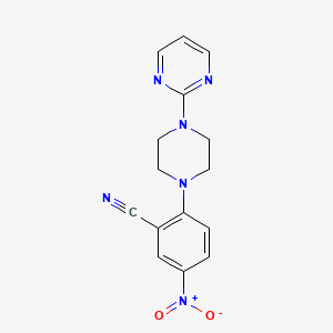 5-Nitro-2-(4-pyrimidin-2-ylpiperazin-1-yl)benzonitrile