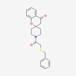 molecular formula C22H23NO3S B2719470 1'-(2-(Benzylthio)acetyl)spiro[chroman-2,4'-piperidin]-4-one CAS No. 887467-41-6