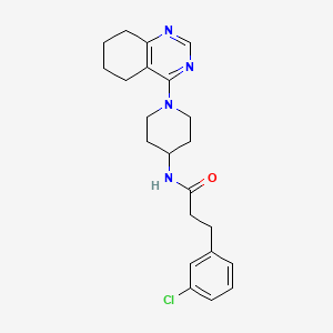 molecular formula C22H27ClN4O B2719472 3-(3-chlorophenyl)-N-(1-(5,6,7,8-tetrahydroquinazolin-4-yl)piperidin-4-yl)propanamide CAS No. 1903526-71-5