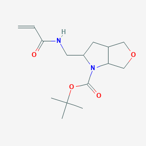 Tert-butyl 2-[(prop-2-enoylamino)methyl]-2,3,3a,4,6,6a-hexahydrofuro[3,4-b]pyrrole-1-carboxylate