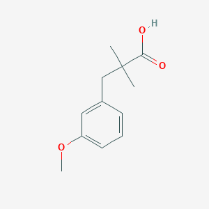 molecular formula C12H16O3 B2719488 3-(3-Methoxyphenyl)-2,2-dimethylpropanoic acid CAS No. 1225532-71-7