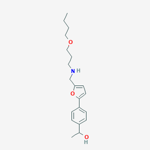 molecular formula C20H29NO3 B271949 1-[4-(5-{[(3-Butoxypropyl)amino]methyl}-2-furyl)phenyl]ethanol 