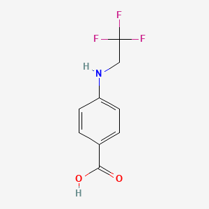 molecular formula C9H8F3NO2 B2719511 4-(2,2,2-三氟乙基氨基)苯甲酸 CAS No. 892878-66-9