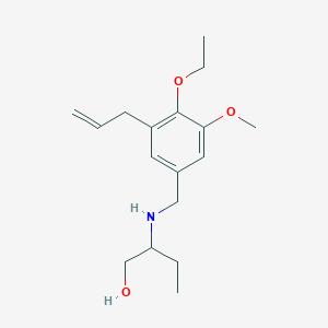 molecular formula C17H27NO3 B271954 2-[(3-Allyl-4-ethoxy-5-methoxybenzyl)amino]-1-butanol 