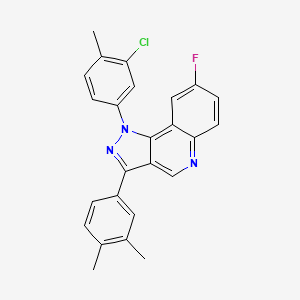 molecular formula C25H19ClFN3 B2719541 1-(3-chloro-4-methylphenyl)-3-(3,4-dimethylphenyl)-8-fluoro-1H-pyrazolo[4,3-c]quinoline CAS No. 901004-47-5