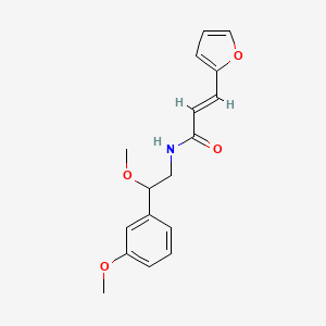 molecular formula C17H19NO4 B2719556 (E)-3-(furan-2-yl)-N-(2-methoxy-2-(3-methoxyphenyl)ethyl)acrylamide CAS No. 1798410-19-1