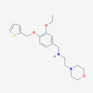 molecular formula C20H28N2O3S B271956 N-[3-ethoxy-4-(2-thienylmethoxy)benzyl]-N-[2-(4-morpholinyl)ethyl]amine 