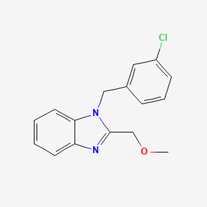 molecular formula C16H15ClN2O B2719570 1-(3-chlorobenzyl)-2-(methoxymethyl)-1H-benzo[d]imidazole CAS No. 871561-87-4