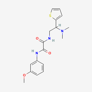 molecular formula C17H21N3O3S B2719579 N1-(2-(二甲基氨基)-2-(噻吩-2-基)乙基)-N2-(3-甲氧基苯基)草酰胺 CAS No. 941870-73-1