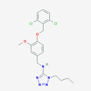 molecular formula C20H23Cl2N5O2 B271959 1-butyl-N-{4-[(2,6-dichlorobenzyl)oxy]-3-methoxybenzyl}-1H-tetrazol-5-amine 