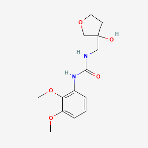 molecular formula C14H20N2O5 B2719605 1-(2,3-二甲氧基苯基)-3-((3-羟基四氢呋喃-3-基)甲基)脲 CAS No. 2034294-46-5