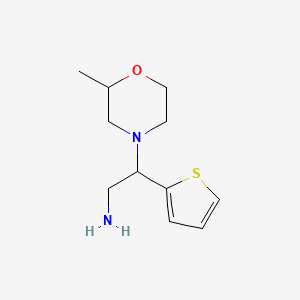 2-(2-Methylmorpholin-4-yl)-2-(thiophen-2-yl)ethan-1-amine