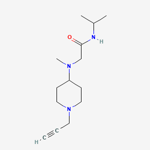 molecular formula C14H25N3O B2719624 2-{methyl[1-(prop-2-yn-1-yl)piperidin-4-yl]amino}-N-(propan-2-yl)acetamide CAS No. 1423475-33-5