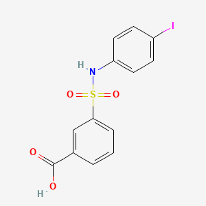 molecular formula C13H10INO4S B2719635 3-[(4-碘苯基)磺酰胺基]苯甲酸 CAS No. 313259-10-8